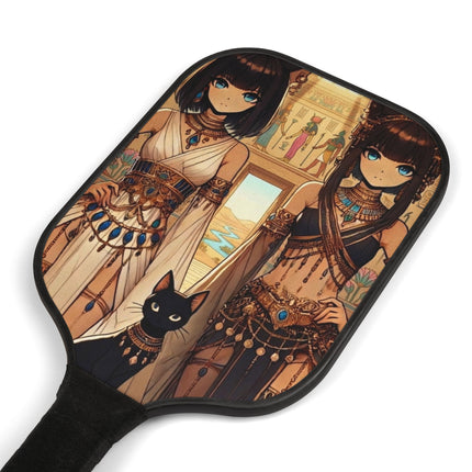 Egyptian Priestess Cats Pickleball Kit – Sacred Guardians & Desert Power