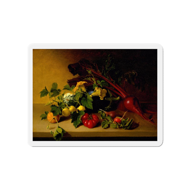 Still Life with Vegetables by James Peale Die-Cut Magnets (5 Sizes)