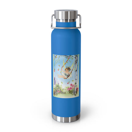 Spring Fairy's Floral Swing Copper Vacuum Insulated Bottle, 22 oz