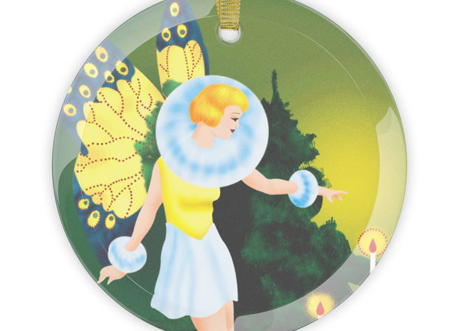 The Enchanted Encounter Glass Ornament
