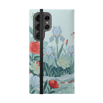 🌹💌 The Secret Rose Garden Courtship Flip Case – Art Deco Floral Romance