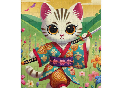 Samurai Kitten Spiral Puzzle (110, 252, 520-piece)