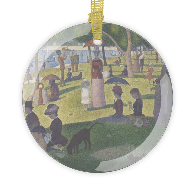 A Sunday on La Grande Jatte by Georges Seurat Glass Ornament