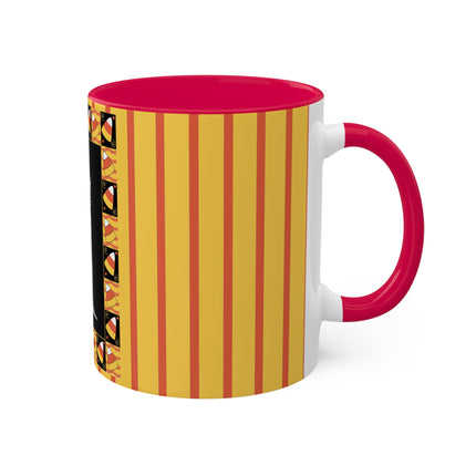 Candy Corn Skeleton Colorful Mugs (11oz, 15oz)