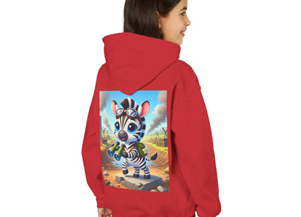 Zebra Lookout Youth Heavy Blend Hooded Sweatshirt
