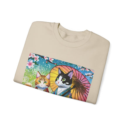 Kimono Kitties Unisex Heavy Blend™ Crewneck Sweatshirt