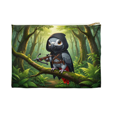 The African Grey Sentinel Accessory Pouch – Stealthy Guardian & Forest Mystery
