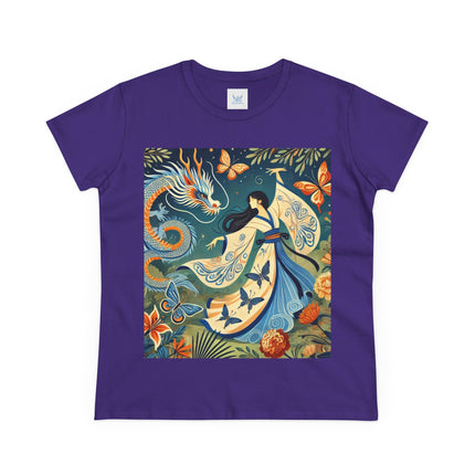Fairy Waltz in the Butterfly Garden Cotton Tee