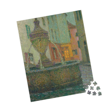 La Fontaine, Saint-Paul De Vence by Henri Le Sidaner Puzzle (110, 252, 500-Piece)