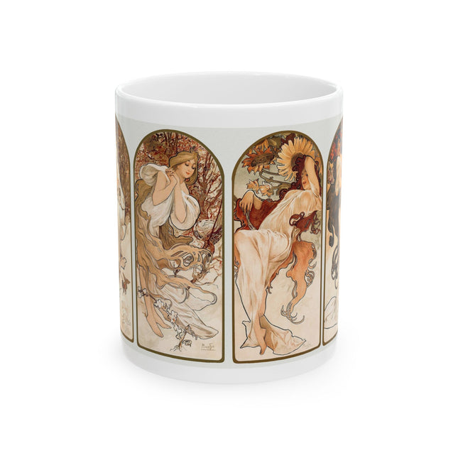 The Seasons by Alphonse Maria Mucha Ceramic Mug (11oz, 15oz)