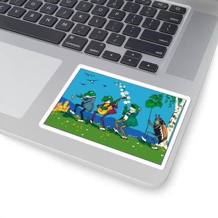 Frog and Beetle Band Kiss-Cut Stickers (4 Sizes)