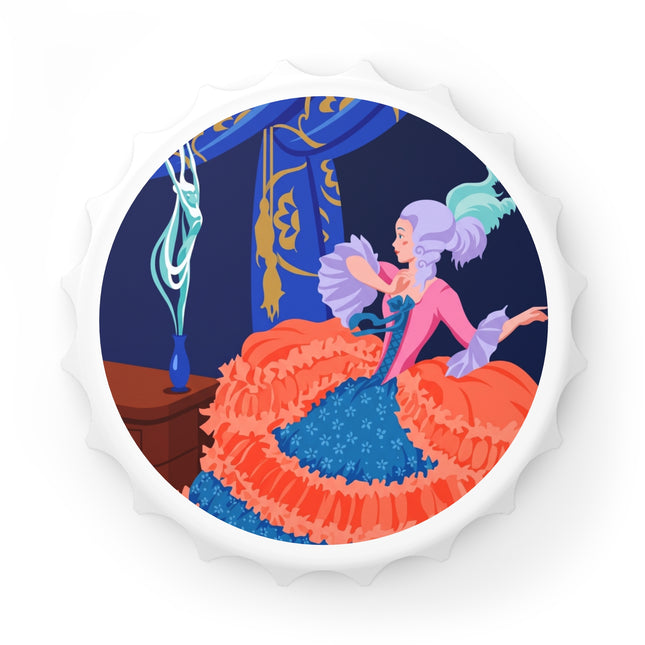 Rococo Stage Siren Bottle Opener – Theatrical Grace & Elegant Drama