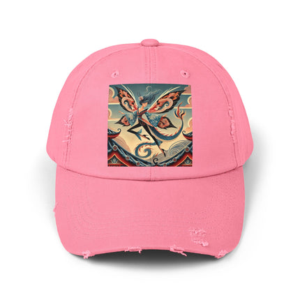 Dragon Fairy of the Temple Unisex Distressed Cap