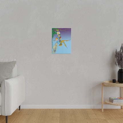 Whimsical Fairy Swing – Lydia Hine’s Enchanted Art Deco Illustration