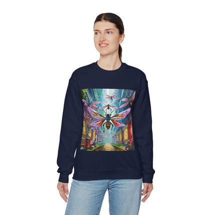 Neon Swarm Unisex Heavy Blend™ Crewneck Sweatshirt