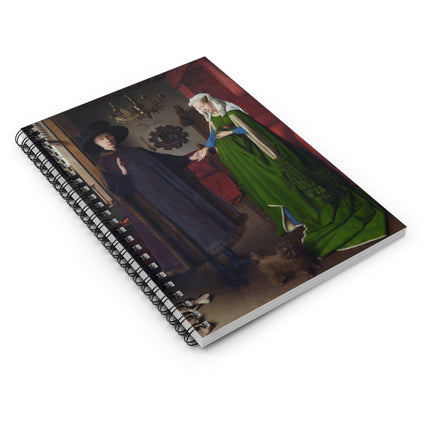 Arnolfini Portrait by Jan Van Eyck Spiral Notebook - Ruled Line