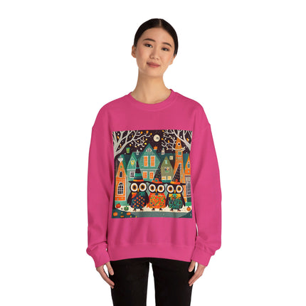 Night of the Trick-or-Treating Owlets Unisex Heavy Blend™ Crewneck Sweatshirt