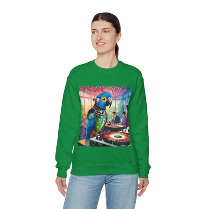 Parrot DJ Unisex Heavy Blend™ Crewneck Sweatshirt