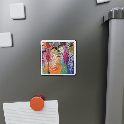 Golden Wisteria Elegance Die-Cut Magnets (5 Sizes)