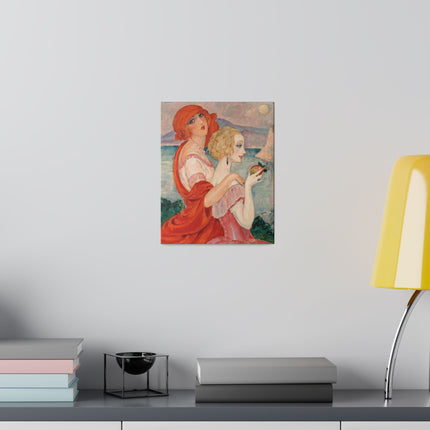 Sur la Route d’Anacapri – Art Deco Mediterranean Landscape by Gerda Wegener