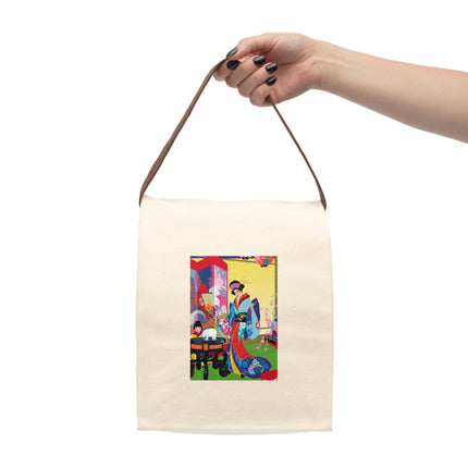 A Timeless Journey by Umberto Brunelleschi Canvas Lunch Bag With Strap