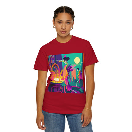 Dance of the Skeleton Ballerinas Unisex Garment-Dyed T-shirt