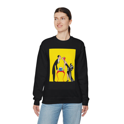A Moment of Elegance: A Passionate Embrace Amidst Golden Splendor Heavy Blend™ Crewneck Sweatshirt