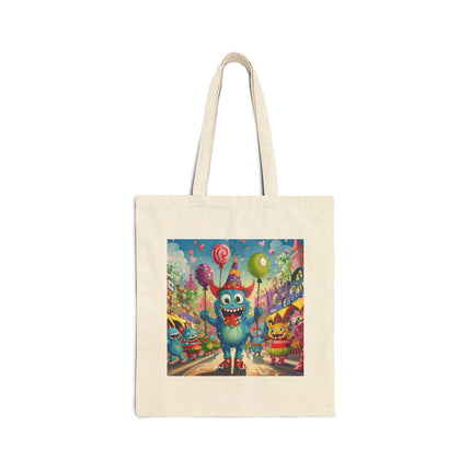 Monster Parade Madness Cotton Canvas Tote Bag