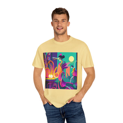 Dance of the Skeleton Ballerinas Unisex Garment-Dyed T-shirt