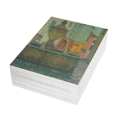 La Fontaine by Henri Le Sidaner Postcards (envelopes included) - Bundles of 10, 30, 50 Pieces