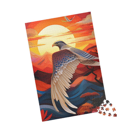 Falcon's Sunset Masterpiece Puzzle (110, 252, 520, 1014-piece)