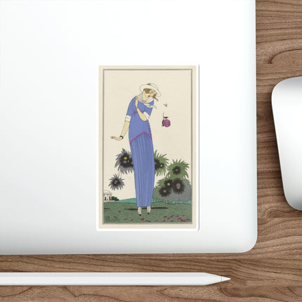 Petite robe de jardin (Garden Dress) by Charles Martin Die-Cut Stickers (5 Stickers)