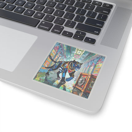 Cyber Panther's Hunt Kiss-Cut Stickers (4 Sizes)