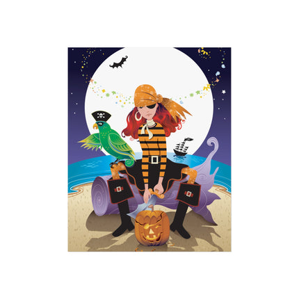 Moonlit Pirate Halloween Fine Art Posters