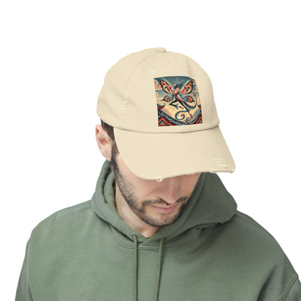 Dragon Fairy of the Temple Unisex Distressed Cap