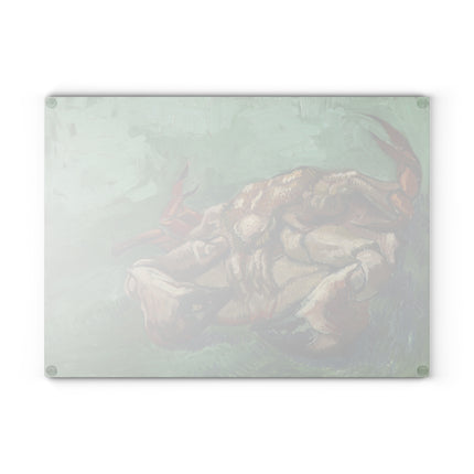 Crab on its Back by Vincent Van Gogh Glass Cutting Board