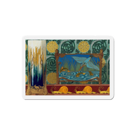 Shrimps, Kingfisher and Fish by Maurice Pillard Verneuil Die-Cut Magnets (5 Sizes)