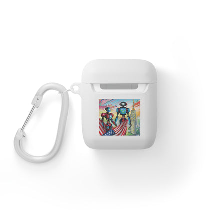 High Fashion Cyberpunk CIA Robots AirPods Case Cover