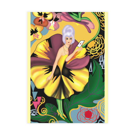 Enchanted Pansy Elegance Postcard Bundles (envelopes included) - Bundles of 10, 30, 50 Pieces