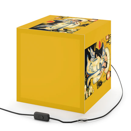 Golden Embrace Light Cube Lamp