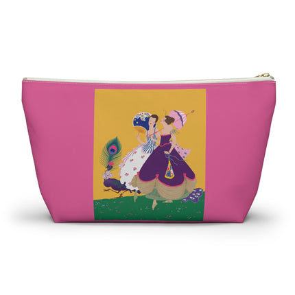 Peacock Ladies in the Garden Cosmetic Bag – Playful Elegance & Art Deco Charm