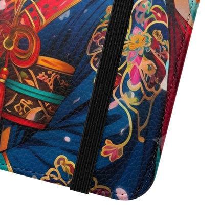 🦊⚔️ Cyberpunk Samurai Maiden Flip Case – Neon Grace & Warrior Courage