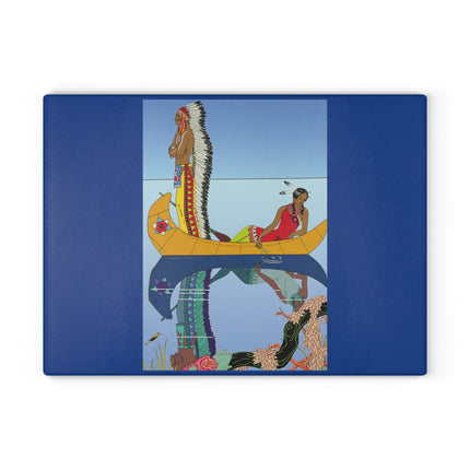 Le long du Missouri by George Glass Cutting Board