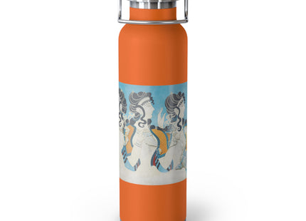 Reproduction of Ladies in Blue by Emile Gilliéron Copper Vacuum Insulated Bottle, 22oz