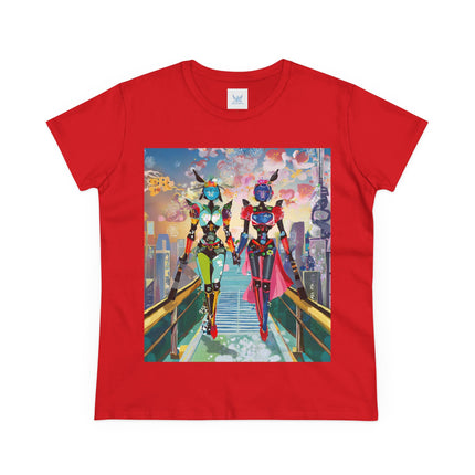 Cyber Punk Robot Models Cotton Tee