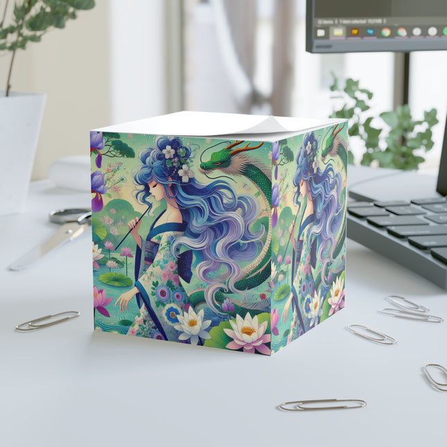 Fairy of the Koi Pond Note Cube