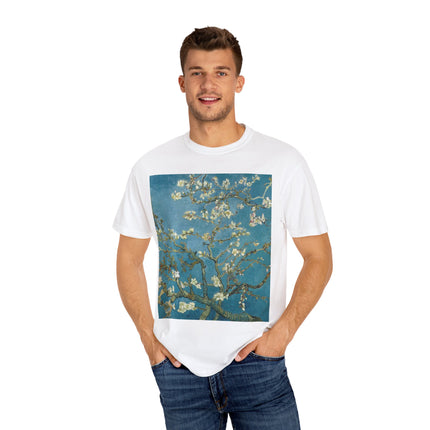 Almond Blossom by Vincent van Gogh Unisex Garment-Dyed T-shirt