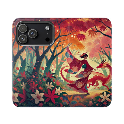 The Dragon Fairy’s Dance Flip Case – Enchanted Grace & Spring Magic