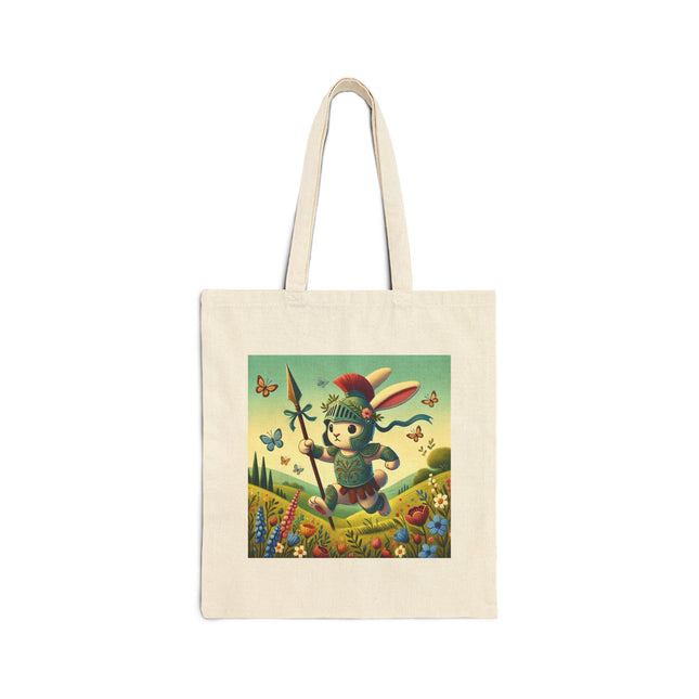 Rabbit Gladiator Cotton Canvas Tote Bag