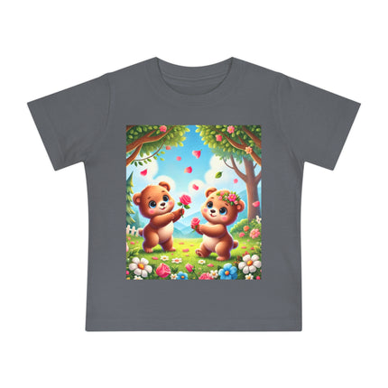Petals and Paws Baby T-Shirt – Sweet Friendship & Garden Dreams